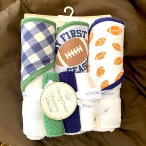 📌New baby set of 3 hooded towels & 3 wash cloths
